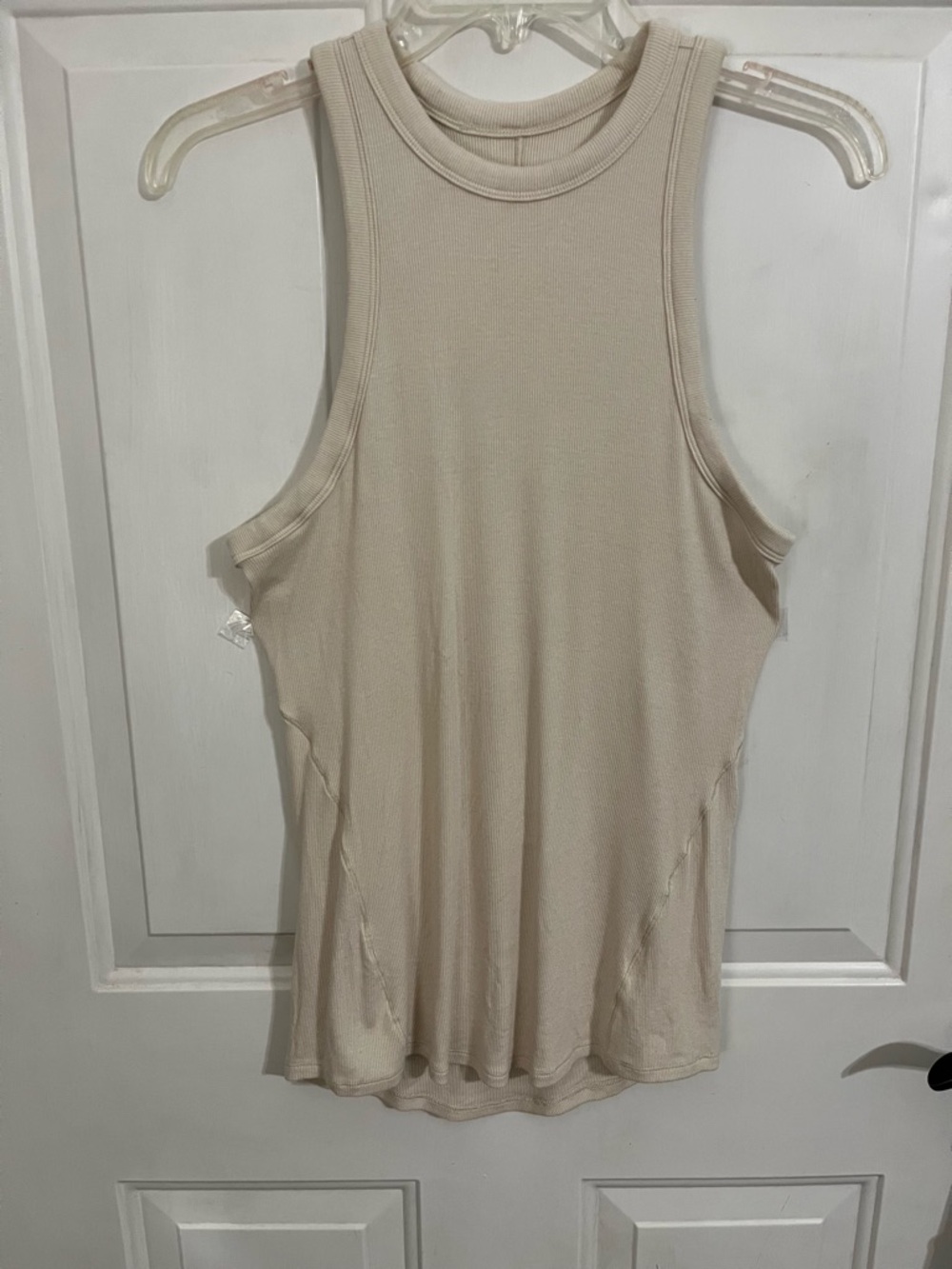 lululemon athletica Sleeveless Ribbed Tank Top in Light Beige